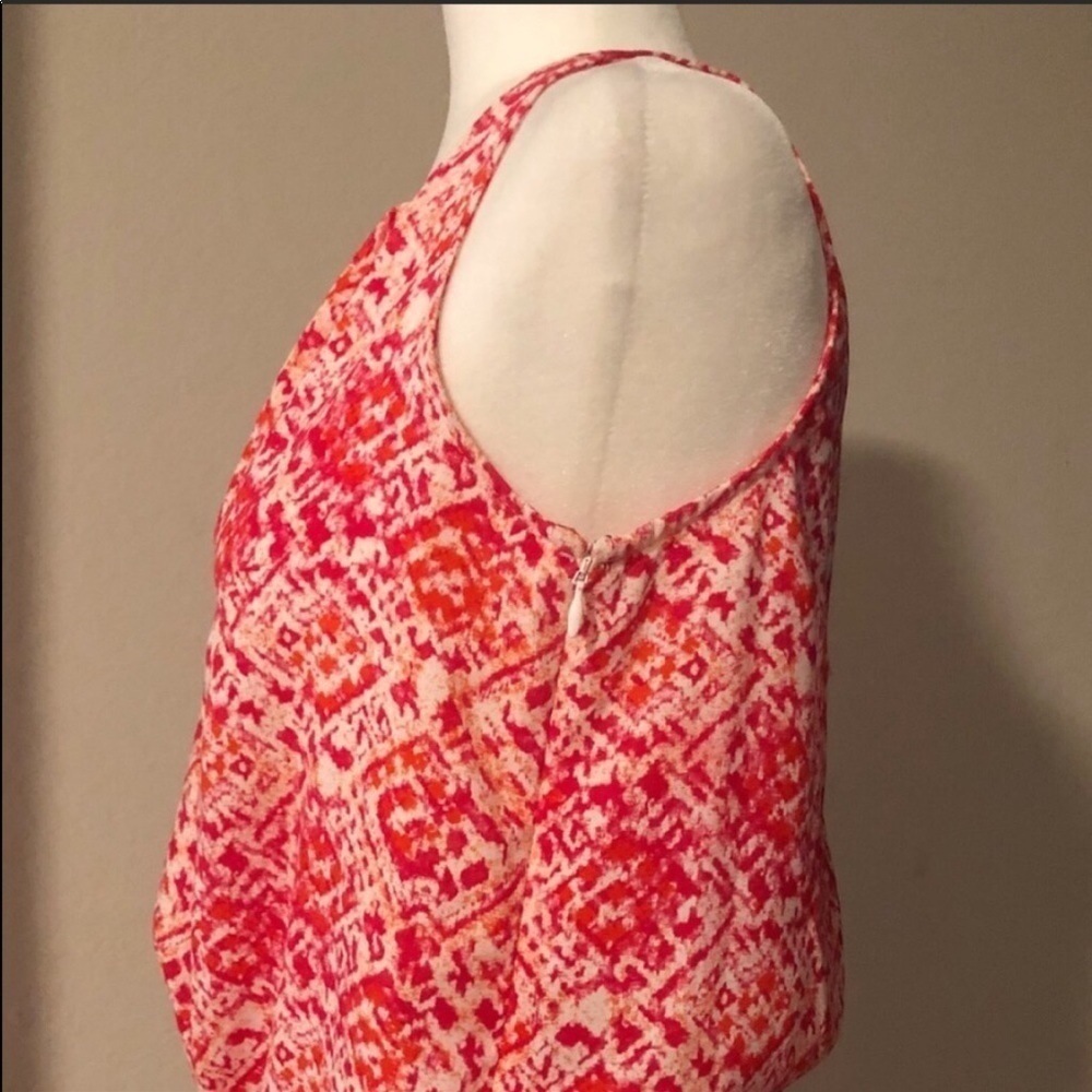 Gap Red Pink Patterned Romper - image 5